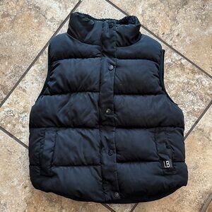 Little Bipsy Black Puffer Vest sz 5T/6T